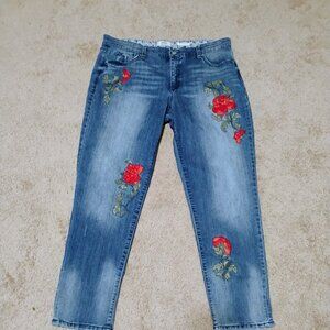 Embroidered Straight Leg Women’s Jeans